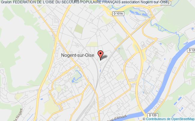 plan association Federation De L'oise Du Secours Populaire FranÇais Nogent-sur-Oise