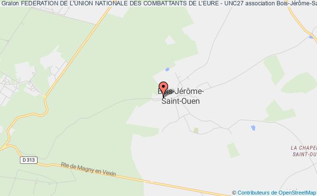 plan association Federation De L'union Nationale Des Combattants De L'eure - Unc27 Bois-Jérôme-Saint-Ouen