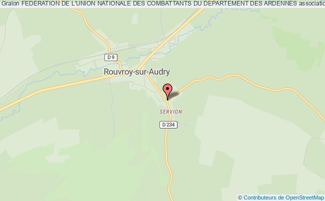 plan association Federation De L'union Nationale Des Combattants Du Departement Des Ardennes Rouvroy-sur-Audry