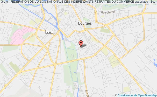 plan association Federation De L'union Nationale Des Independants Retraites Du Commerce Bourges