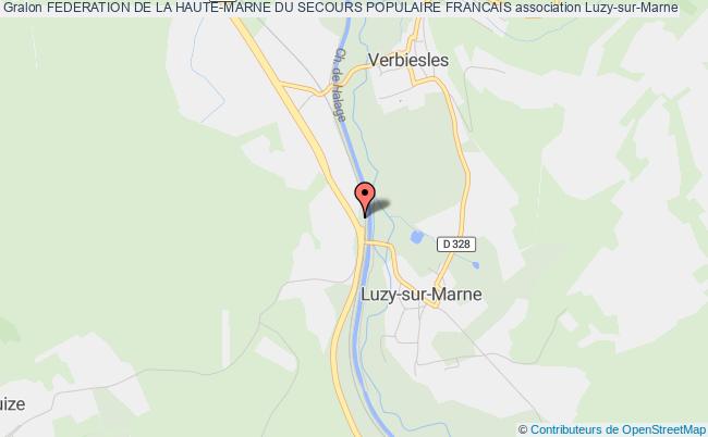 plan association Federation De La Haute-marne Du Secours Populaire Francais Luzy-sur-Marne
