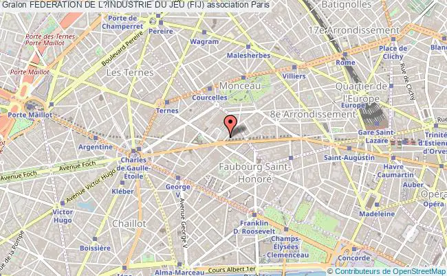 plan association Federation De L?industrie Du Jeu (fij) Paris