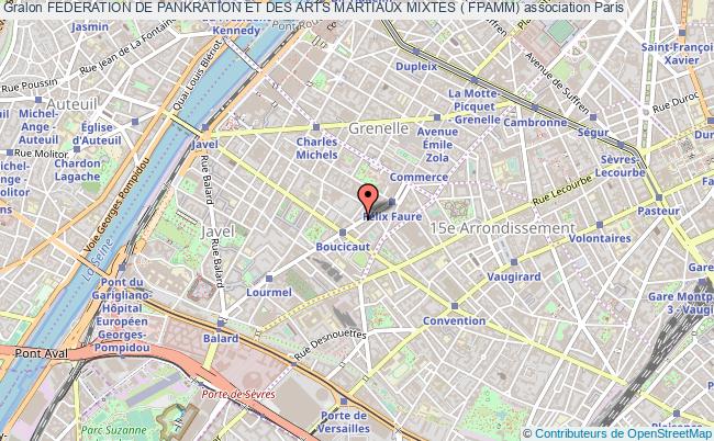 plan association Federation De Pankration Et Des Arts Martiaux Mixtes ( Fpamm) Paris