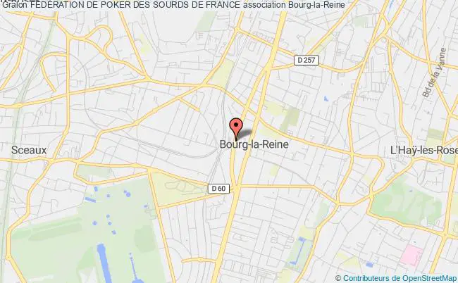 plan association FÉdÉration De Poker Des Sourds De France Bourg-la-Reine