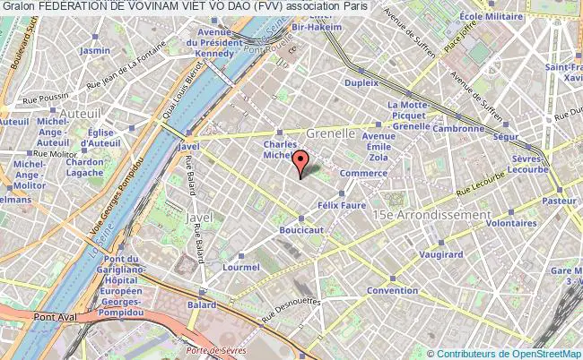 plan association FÉdÉration De Vovinam Viet Vo Dao (fvv) Paris