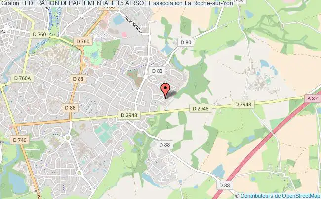 plan association Federation Departementale 85 Airsoft La    Roche-sur-Yon