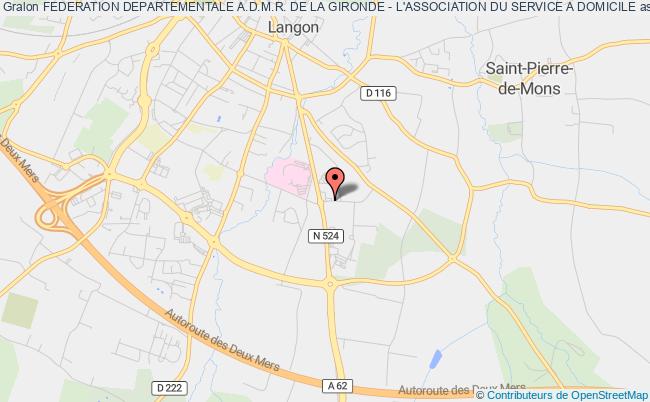 plan association Federation Departementale A.d.m.r. De La Gironde - L'association Du Service A Domicile Langon