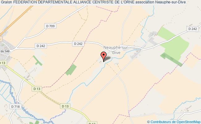 plan association Federation Departementale Alliance Centriste De L'orne Neauphe-sur-Dive