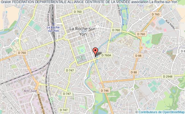 plan association Federation Departementale Alliance Centriste De La Vendee La    Roche-sur-Yon