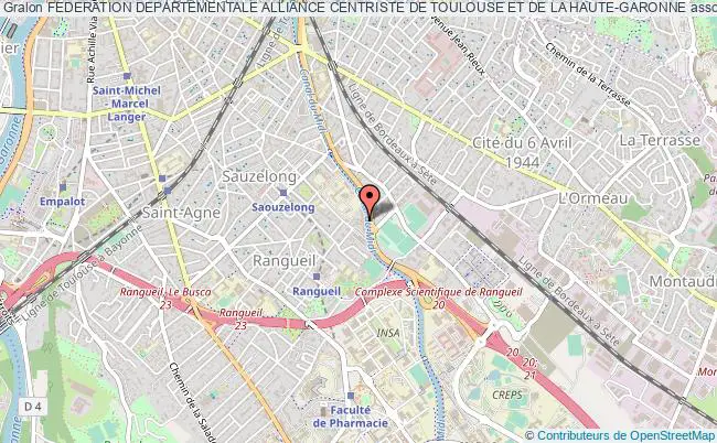 plan association Federation Departementale Alliance Centriste De Toulouse Et De La Haute-garonne Toulouse