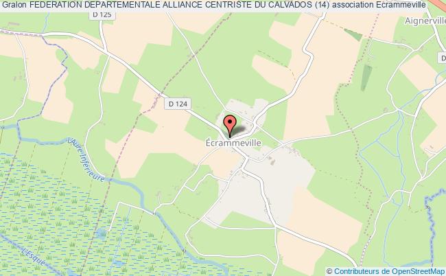 plan association Federation Departementale Alliance Centriste Du Calvados (14) Écrammeville