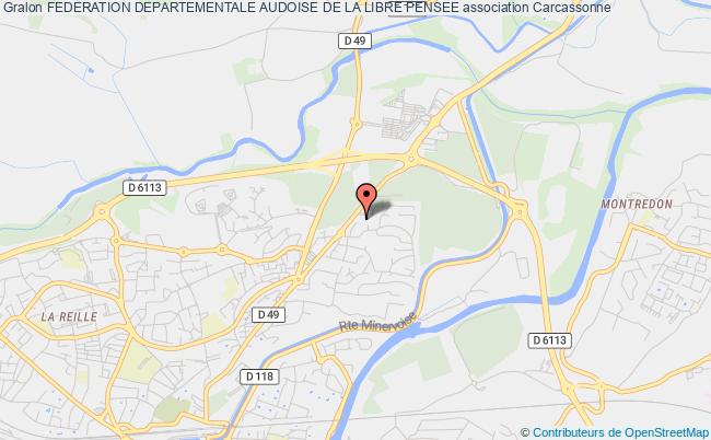 plan association Federation Departementale Audoise De La Libre Pensee Carcassonne