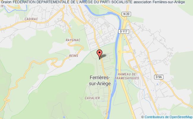 plan association Federation Departementale De L'ariege Du Parti Socialiste Ferrières-sur-Ariège