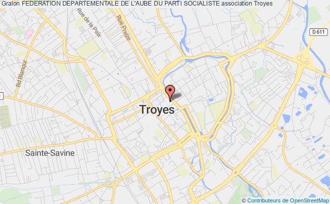 plan association Federation Departementale De L'aube Du Parti Socialiste Troyes