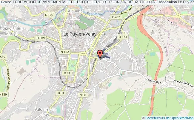 plan association Federation Departementale De L'hotellerie De Plein Air De Haute-loire Le    Puy-en-Velay