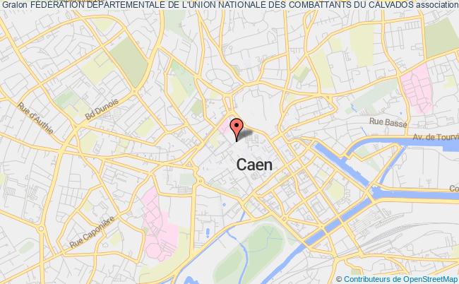 plan association FÉdÉration DÉpartementale De L'union Nationale Des Combattants Du Calvados Caen