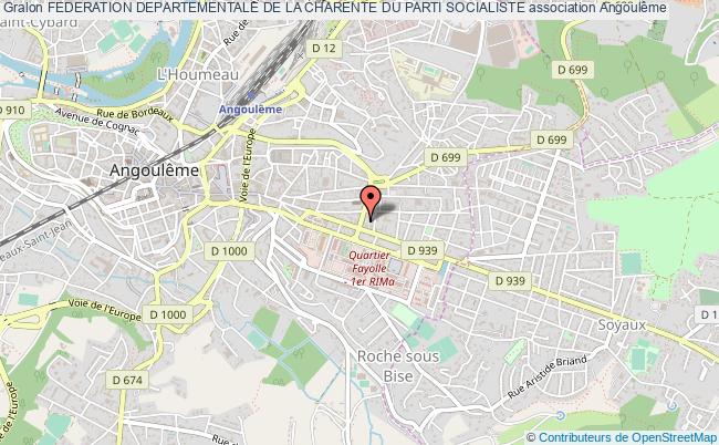 plan association Federation Departementale De La Charente Du Parti Socialiste Angoulême