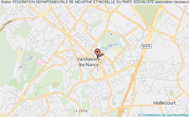 plan association Federation Departementale De Meurthe Et Moselle Du Parti Socialiste Vandoeuvre-lès-Nancy