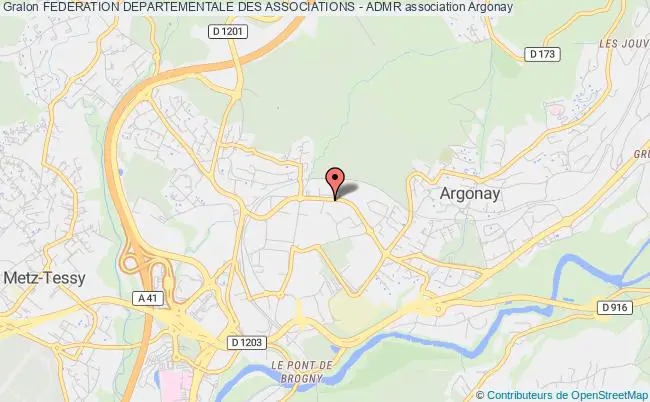 plan association Federation Departementale Des Associations - Admr Argonay