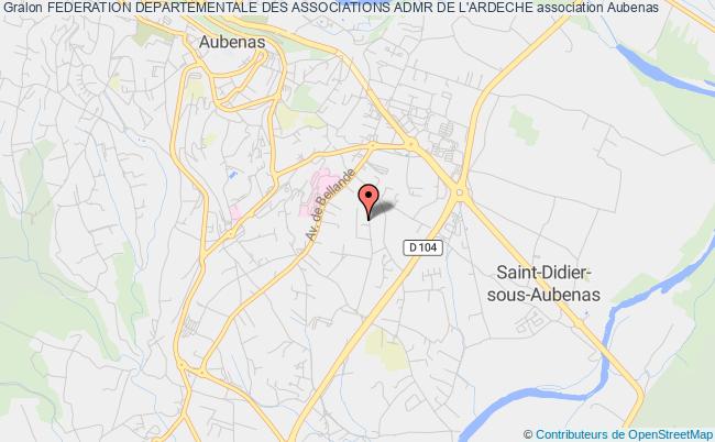 FEDERATION DEPARTEMENTALE DES ASSOCIATIONS ADMR DE L'ARDECHE