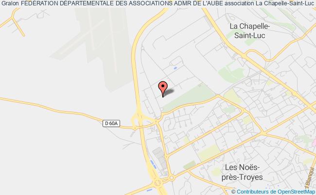 plan association FÉdÉration DÉpartementale Des Associations Admr De L'aube la  Chapelle-Saint-Luc
