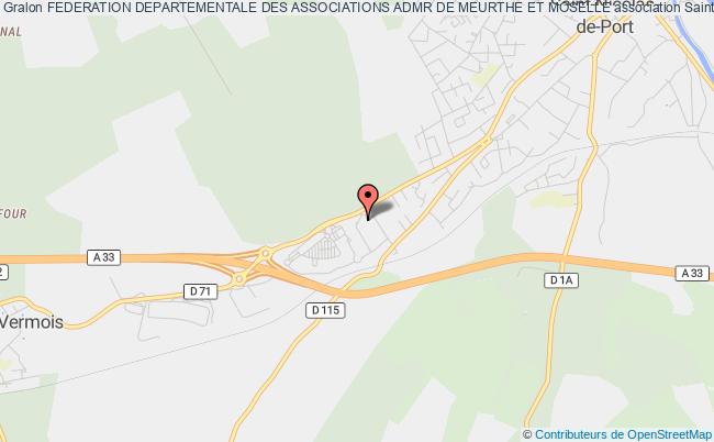 plan association Federation Departementale Des Associations Admr De Meurthe Et Moselle Saint-Nicolas-de-Port