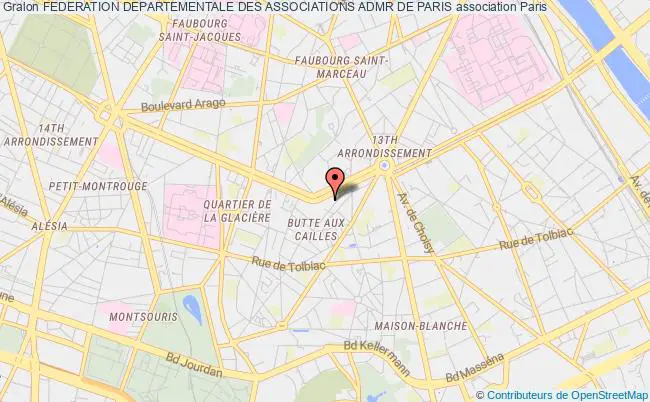 plan association Federation Departementale Des Associations Admr De Paris PARIS