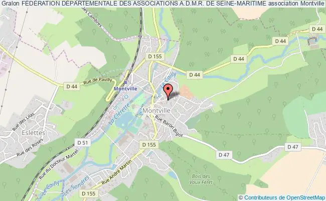 plan association FÉdÉration DÉpartementale Des Associations A.d.m.r. De Seine-maritime Montville