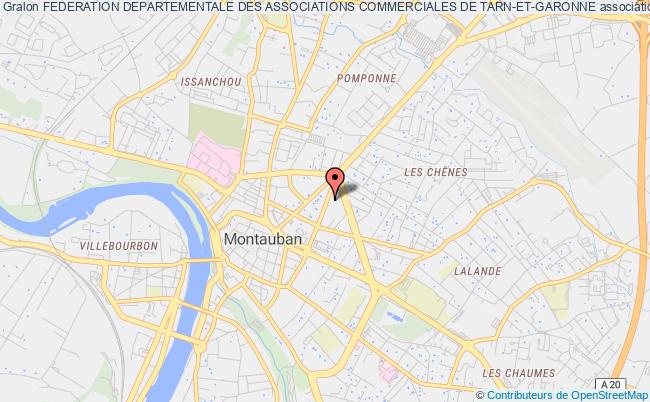 plan association Federation Departementale Des Associations Commerciales De Tarn-et-garonne Montauban Cedex