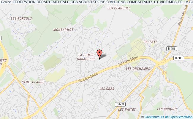 plan association Federation Departementale Des Associations D'anciens Combattants Et Victimes De La Guerre Besançon