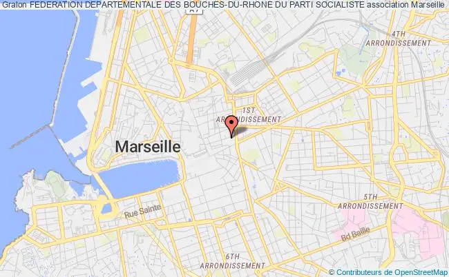 plan association Federation Departementale Des Bouches-du-rhone Du Parti Socialiste Marseille