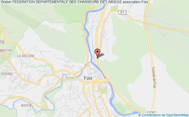 plan association Federation Departementale Des Chasseurs De L'ariege Foix