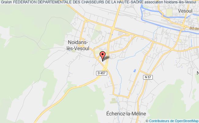 plan association FÉdÉration DÉpartementale Des Chasseurs De La Haute-saÔne Noidans-lès-Vesoul