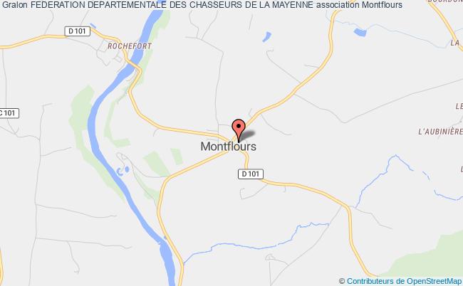 plan association Federation Departementale Des Chasseurs De La Mayenne Montflours