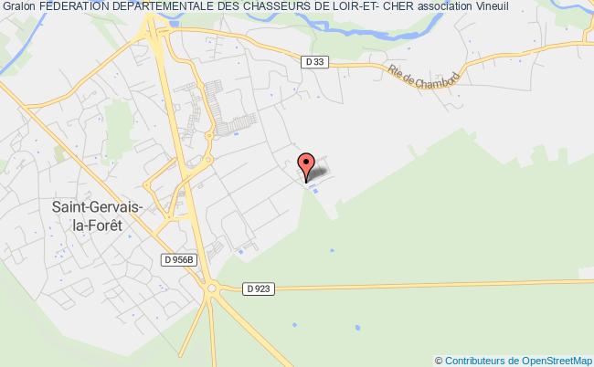 plan association Federation Departementale Des Chasseurs De Loir-et- Cher Vineuil cedex