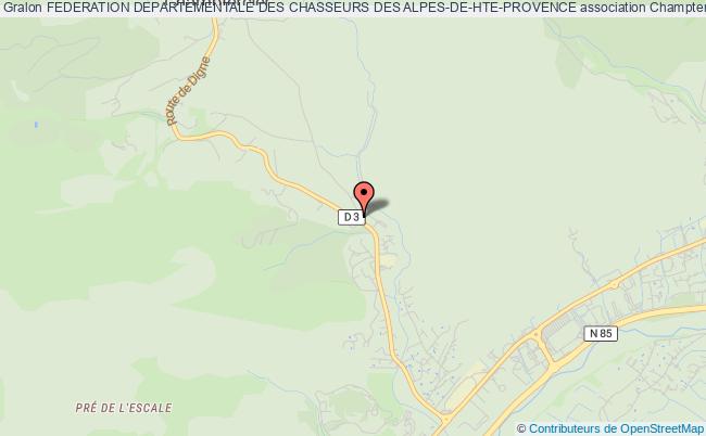 plan association Federation Departementale Des Chasseurs Des Alpes-de-hte-provence Champtercier