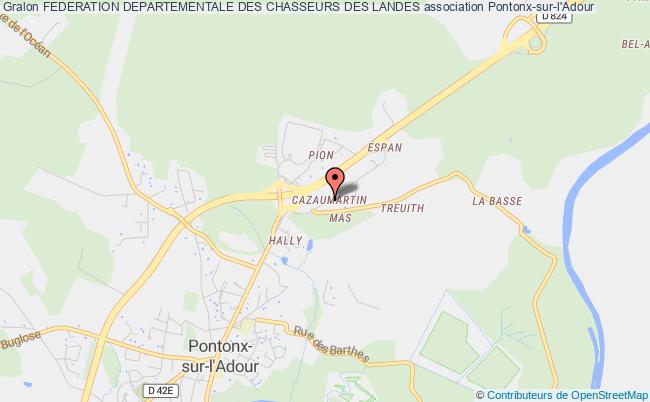 plan association Federation Departementale Des Chasseurs Des Landes Pontonx-sur-l'Adour