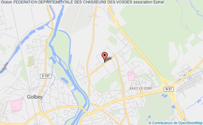 plan association Federation Departementale Des Chasseurs Des Vosges Épinal
