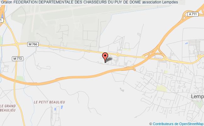 plan association Federation Departementale Des Chasseurs Du Puy De Dome Lempdes