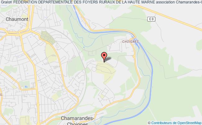 plan association Federation Departementale Des Foyers Ruraux De La Haute Marne Chamarandes-Choignes
