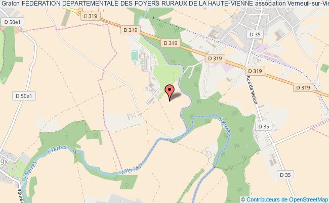plan association FÉdÉration DÉpartementale Des Foyers Ruraux De La Haute-vienne Verneuil-sur-Vienne