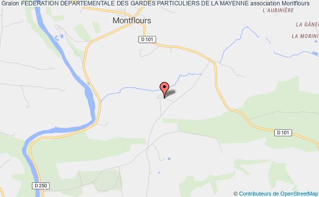plan association Federation Departementale Des Gardes Particuliers De La Mayenne Montflours