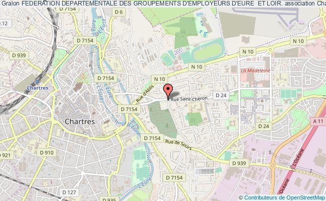 plan association Federation Departementale Des Groupements D'employeurs D'eure  Et Loir. Chartres