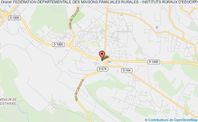 plan association Federation Departementale Des Maisons Familiales Rurales - Instituts Ruraux D'education Et D'orientation Et Centres De Formation De La Charente Angoulême
