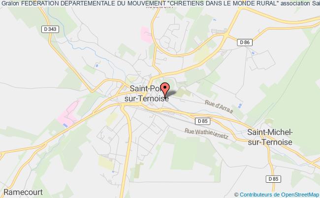 plan association Federation Departementale Du Mouvement "chretiens Dans Le Monde Rural" Saint-Pol-sur-Ternoise