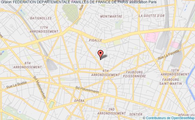 plan association Federation Departementale Familles De France De Paris Paris