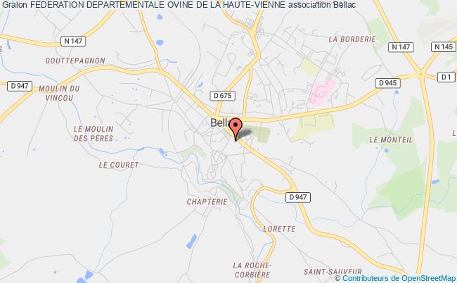 plan association Federation Departementale Ovine De La Haute-vienne Bellac