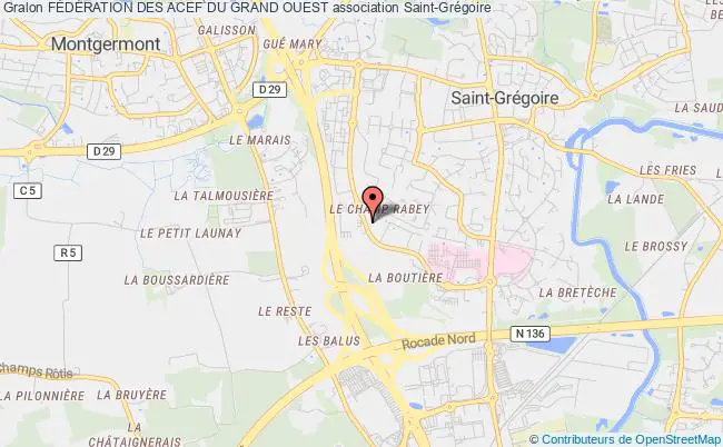 plan association FÉdÉration Des Acef Du Grand Ouest Saint-Grégoire