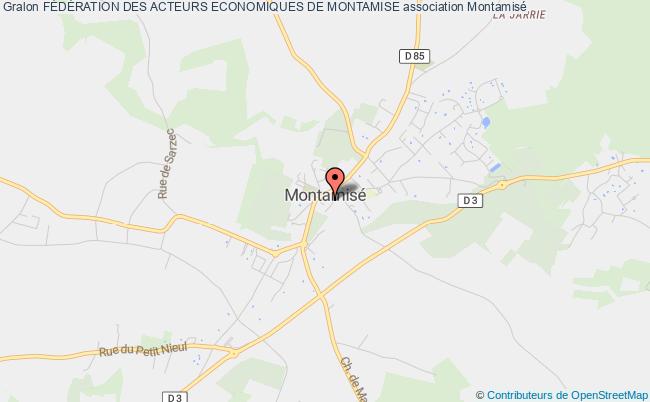 plan association FÉdÉration Des Acteurs Economiques De Montamise Montamisé