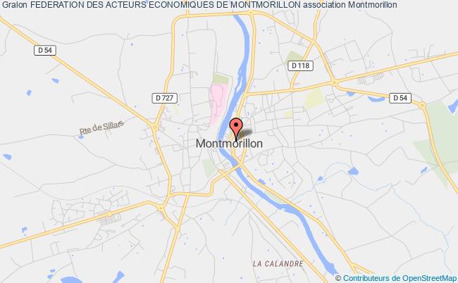 plan association Federation Des Acteurs Economiques De Montmorillon Montmorillon